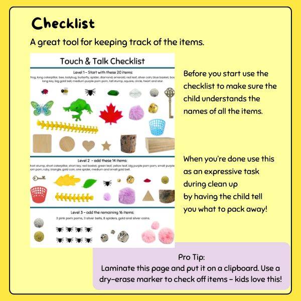 Touch & Talk - Extension Resources