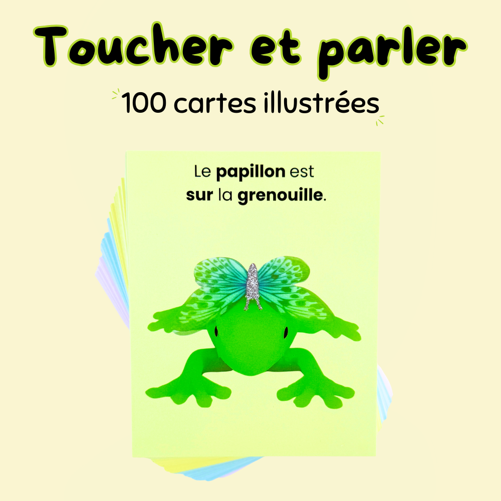 100 cartes illustrées: Toucher et parler