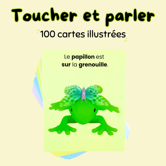 100 cartes illustrées: Toucher et parler
