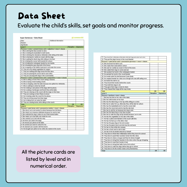 Super Sentences - Extension Resources
