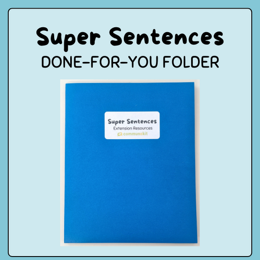 Super Sentences - Extension Resources