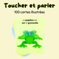 100 cartes illustrées: Toucher et parler