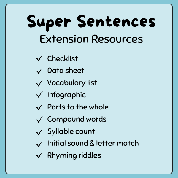 Super Sentences - Digital Extension Resources